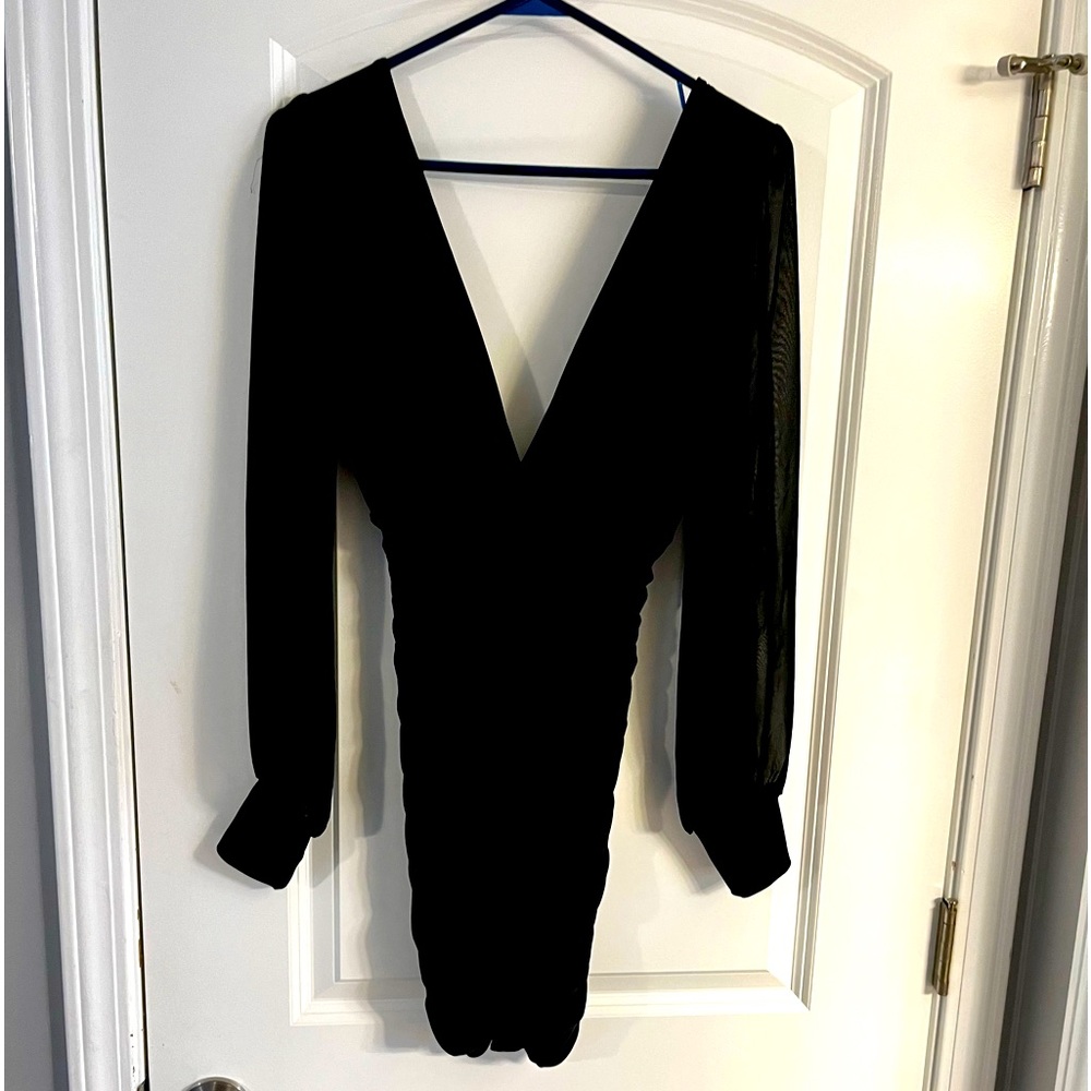 Black prom or homecoming dress.